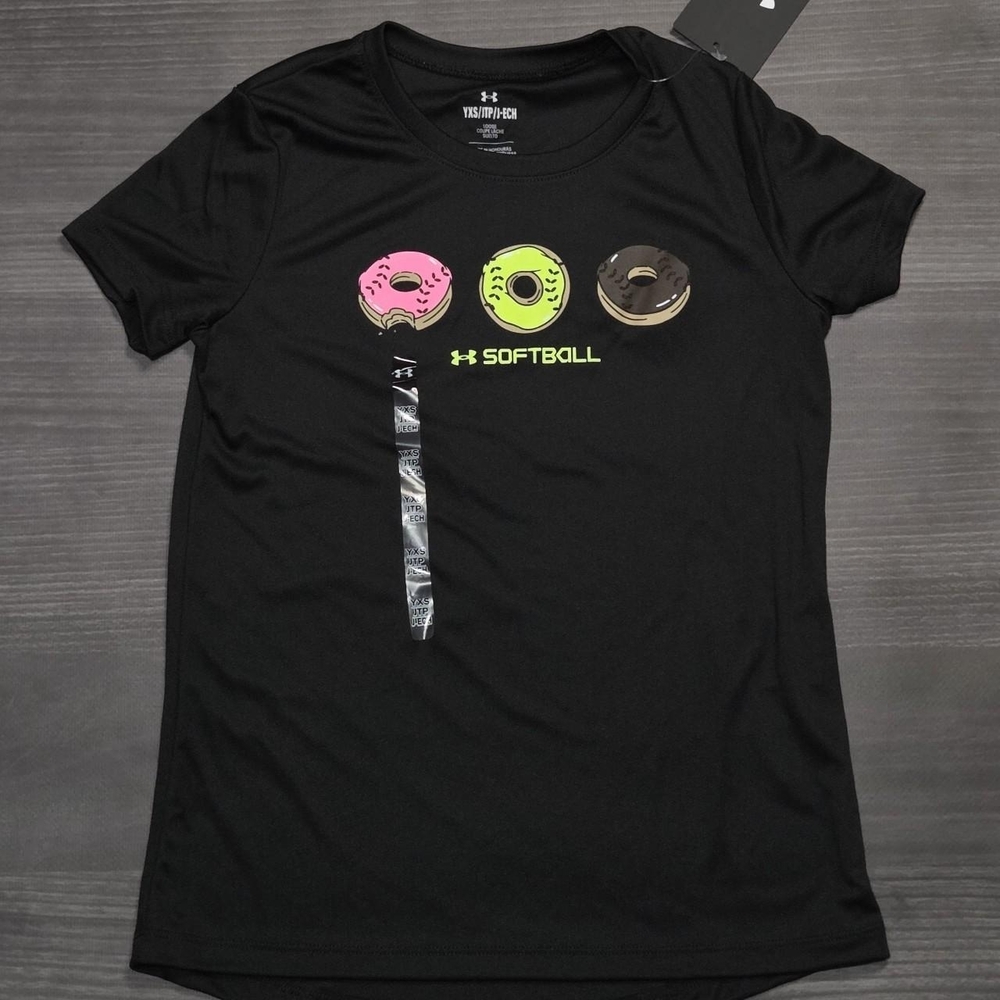 Under Armour Youth XS Donut Softball Tee